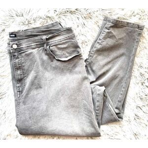 Fashion Nova Dark Gray Skinny Straight Leg Jeans Size 18